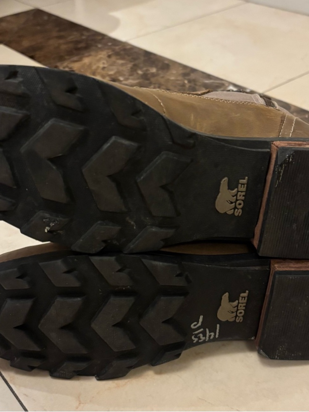 Sorel Taupe Brown Lace-Up Waterproof Ankle Boots - Picture 5 of 5